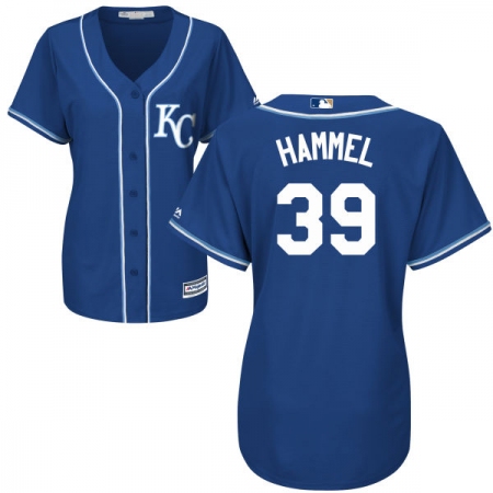Women's Majestic Kansas City Royals #39 Jason Hammel Replica Blue Alternate 2 Cool Base MLB Jersey