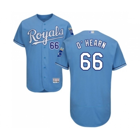Men's Kansas City Royals #66 Ryan O Hearn Light Blue Alternate Flex Base Authentic Collection Baseball Jersey